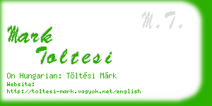 mark toltesi business card